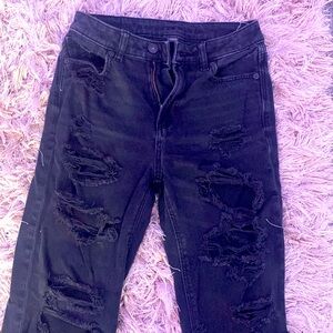 black american eagle jeans